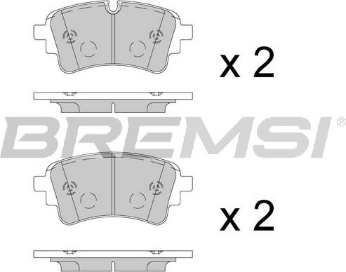 Bremsi BP3909 - Kit de plaquettes de frein, frein à disque cwaw.fr