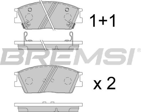 Bremsi BP3904 - Kit de plaquettes de frein, frein à disque cwaw.fr