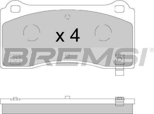 Bremsi BP3900 - Kit de plaquettes de frein, frein à disque cwaw.fr