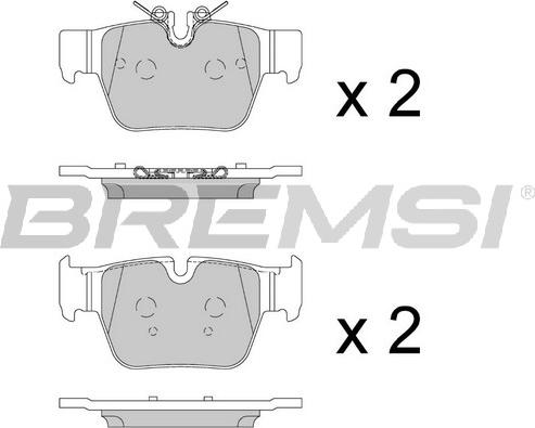 Bremsi BP3903 - Kit de plaquettes de frein, frein à disque cwaw.fr