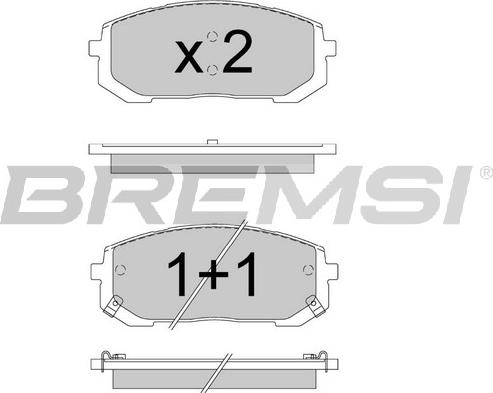 Bremsi BP3907 - Kit de plaquettes de frein, frein à disque cwaw.fr