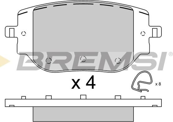 Bremsi BP3916 - Kit de plaquettes de frein, frein à disque cwaw.fr