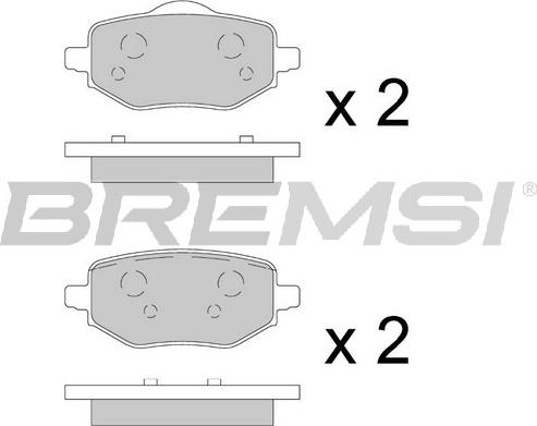 Bremsi BP3912 - Kit de plaquettes de frein, frein à disque cwaw.fr