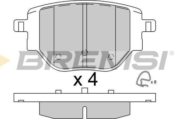 Bremsi BP3917 - Kit de plaquettes de frein, frein à disque cwaw.fr