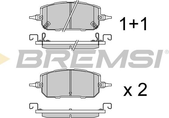 Bremsi BP3930 - Kit de plaquettes de frein, frein à disque cwaw.fr