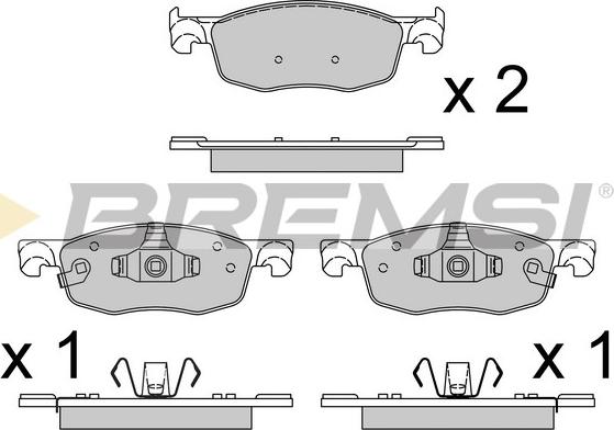 Bremsi BP3931 - Kit de plaquettes de frein, frein à disque cwaw.fr