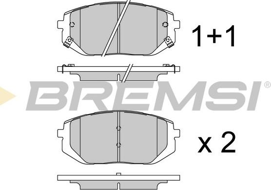 Bremsi BP3929 - Kit de plaquettes de frein, frein à disque cwaw.fr