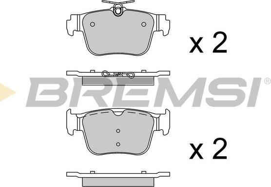 Bremsi BP3925 - Kit de plaquettes de frein, frein à disque cwaw.fr