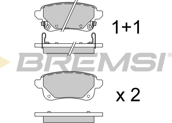 Bremsi BP3920 - Kit de plaquettes de frein, frein à disque cwaw.fr