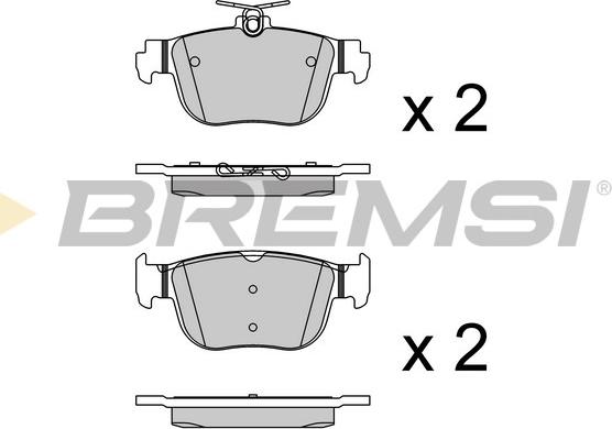 Bremsi BP3921 - Kit de plaquettes de frein, frein à disque cwaw.fr