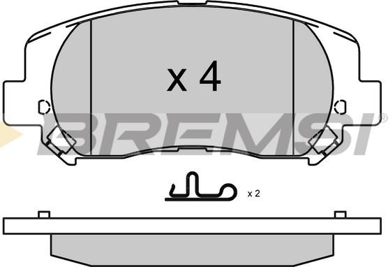 Bremsi BP3979 - Kit de plaquettes de frein, frein à disque cwaw.fr