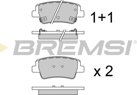 Bremsi BP3974 - Kit de plaquettes de frein, frein à disque cwaw.fr