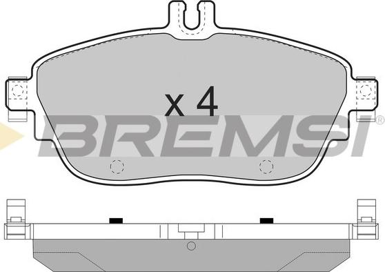 Bremsi BP3496 - Kit de plaquettes de frein, frein à disque cwaw.fr