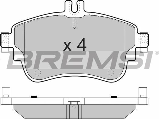 Bremsi BP3497 - Kit de plaquettes de frein, frein à disque cwaw.fr