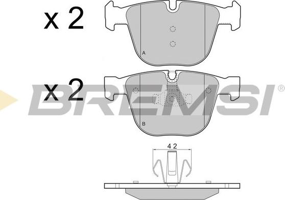 Bremsi BP3448 - Kit de plaquettes de frein, frein à disque cwaw.fr