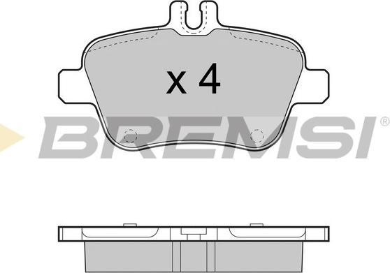 Bremsi BP3469 - Kit de plaquettes de frein, frein à disque cwaw.fr