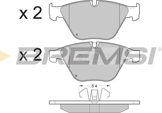 Bremsi BP3403 - Kit de plaquettes de frein, frein à disque cwaw.fr