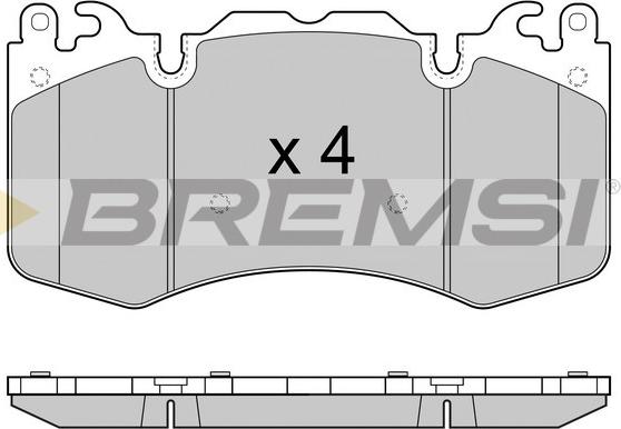 Bremsi BP3414 - Kit de plaquettes de frein, frein à disque cwaw.fr