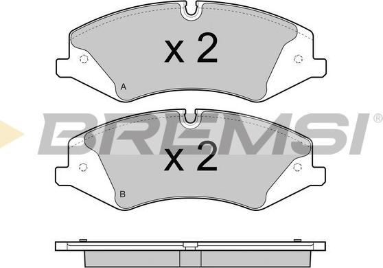 Bremsi BP3415 - Kit de plaquettes de frein, frein à disque cwaw.fr