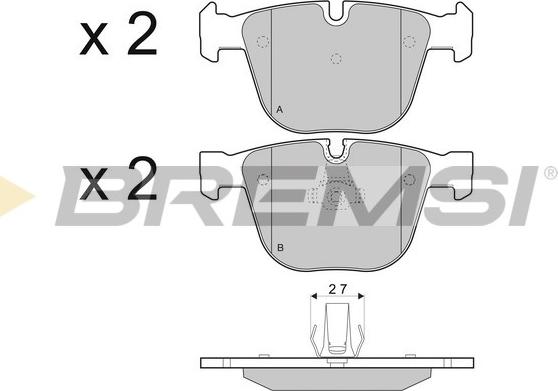 Bremsi BP3410 - Kit de plaquettes de frein, frein à disque cwaw.fr