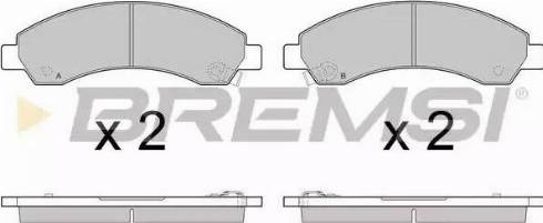 Bremsi BP3411 - Kit de plaquettes de frein, frein à disque cwaw.fr