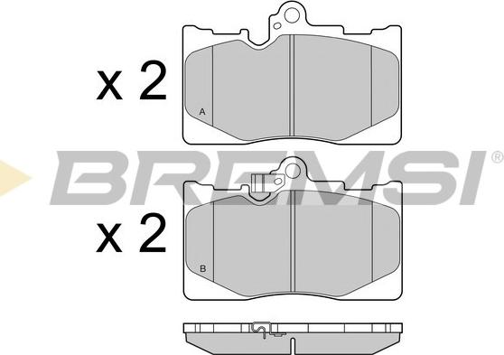 Bremsi BP3418 - Kit de plaquettes de frein, frein à disque cwaw.fr