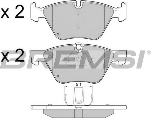 Bremsi BP3488CE - Kit de plaquettes de frein, frein à disque cwaw.fr