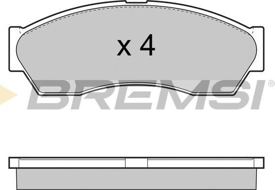 Bremsi BP3434 - Kit de plaquettes de frein, frein à disque cwaw.fr