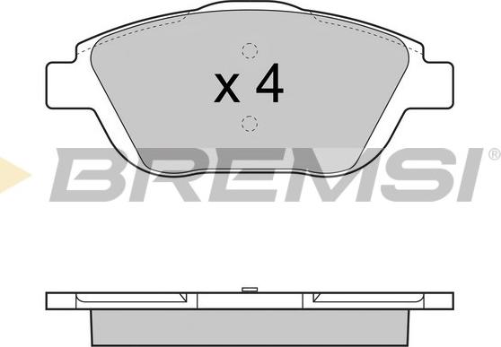 Bremsi BP3428 - Kit de plaquettes de frein, frein à disque cwaw.fr