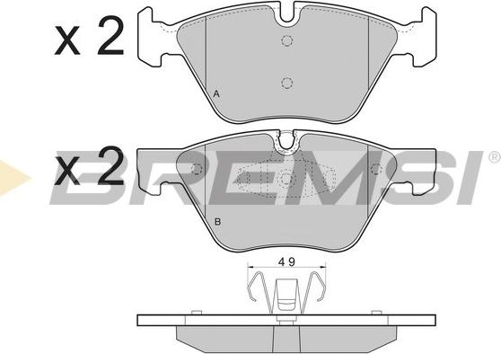 Bremsi BP3479 - Kit de plaquettes de frein, frein à disque cwaw.fr