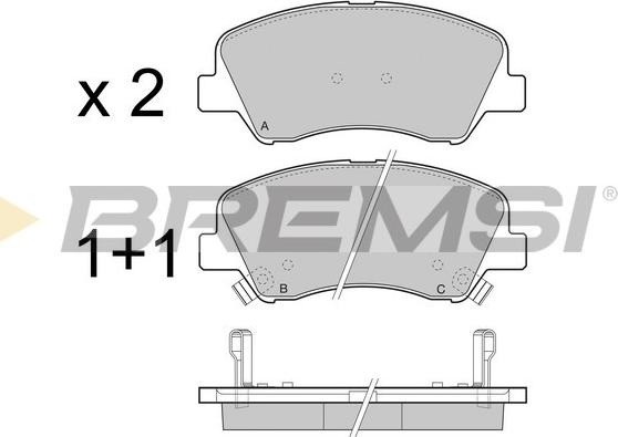 BOSCH 494563 - Kit de plaquettes de frein, frein à disque cwaw.fr