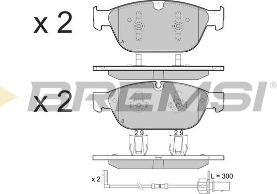 Bremsi BP3477 - Kit de plaquettes de frein, frein à disque cwaw.fr