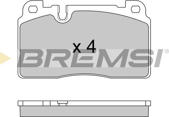 Bremsi BP3592 - Kit de plaquettes de frein, frein à disque cwaw.fr