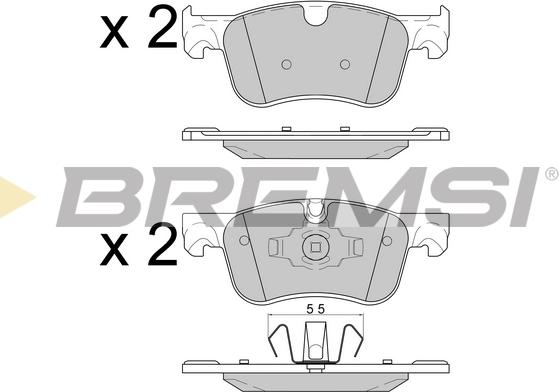 Bremsi BP3597 - Kit de plaquettes de frein, frein à disque cwaw.fr