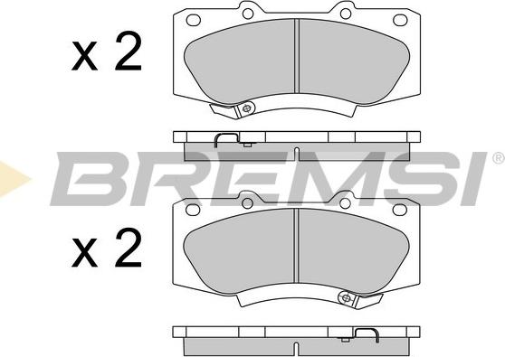 Bremsi BP3549 - Kit de plaquettes de frein, frein à disque cwaw.fr