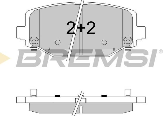 Bremsi BP3544 - Kit de plaquettes de frein, frein à disque cwaw.fr