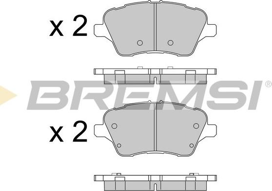 Bremsi BP3545 - Kit de plaquettes de frein, frein à disque cwaw.fr