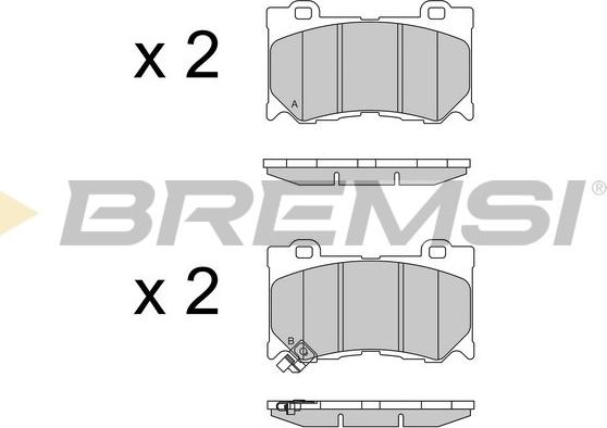 Bremsi BP3540 - Kit de plaquettes de frein, frein à disque cwaw.fr