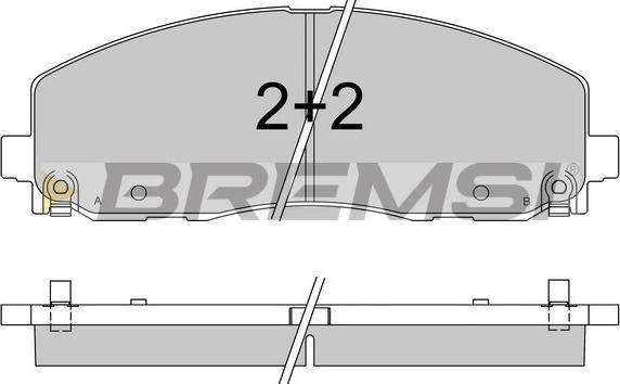 Bremsi BP3543 - Kit de plaquettes de frein, frein à disque cwaw.fr