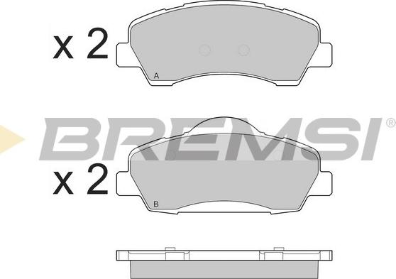 Bremsi BP3559 - Kit de plaquettes de frein, frein à disque cwaw.fr