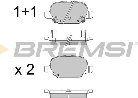 Bremsi BP3550 - Kit de plaquettes de frein, frein à disque cwaw.fr