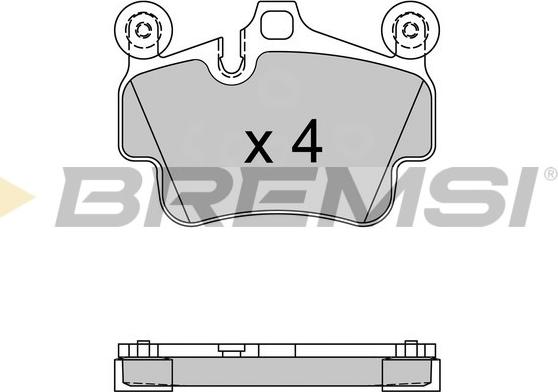 Bremsi BP3564 - Kit de plaquettes de frein, frein à disque cwaw.fr