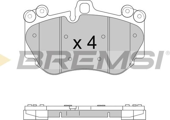 Bremsi BP3568 - Kit de plaquettes de frein, frein à disque cwaw.fr