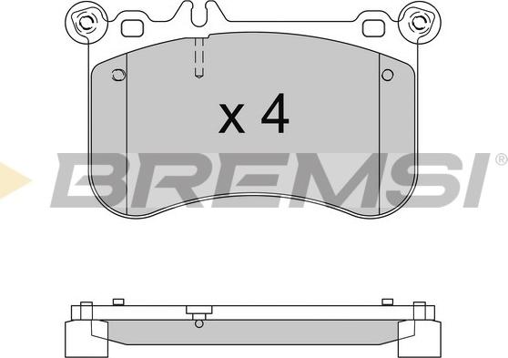 Bremsi BP3563 - Kit de plaquettes de frein, frein à disque cwaw.fr