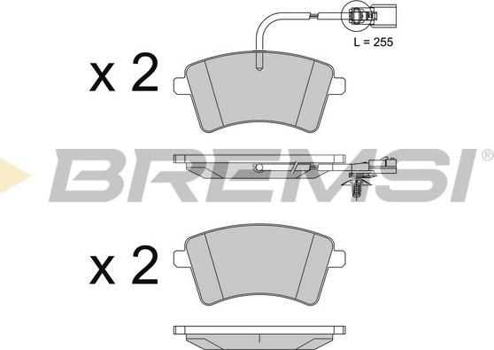 Bremsi BP3562 - Kit de plaquettes de frein, frein à disque cwaw.fr