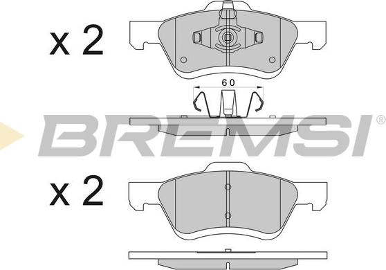 Bremsi BP3567 - Kit de plaquettes de frein, frein à disque cwaw.fr