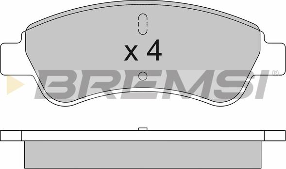 Bremsi BP3504 - Kit de plaquettes de frein, frein à disque cwaw.fr