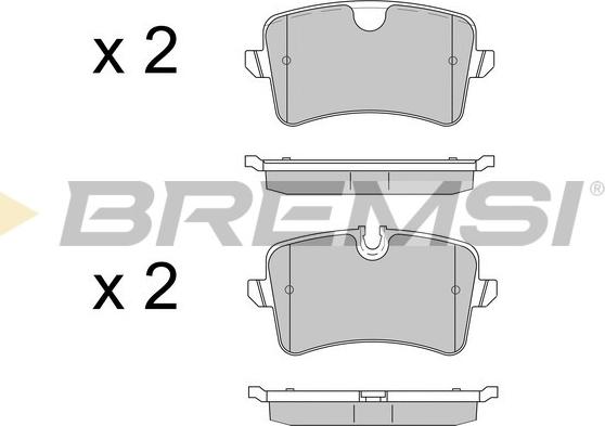 Bremsi BP3502 - Kit de plaquettes de frein, frein à disque cwaw.fr