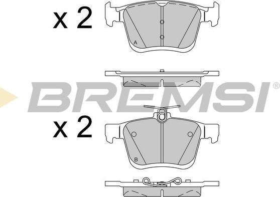 Bremsi BP3518 - Kit de plaquettes de frein, frein à disque cwaw.fr