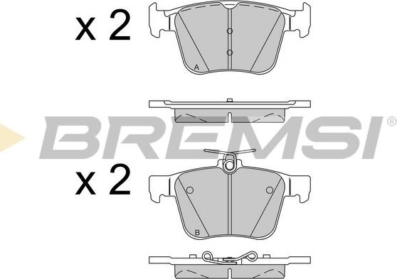 Bremsi BP3517 - Kit de plaquettes de frein, frein à disque cwaw.fr